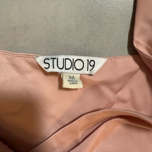 Francesca’s Studio 19 Blush Pink Sleeveless Satin Mini Dress - Picture 7 of 7